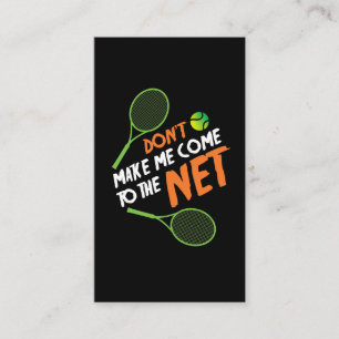 Tennis Gift Idea Tennis Player Visitekaartje
