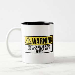 Tennis Gift - Tennis Player Funny Gezegde Tweekleurige Koffiemok