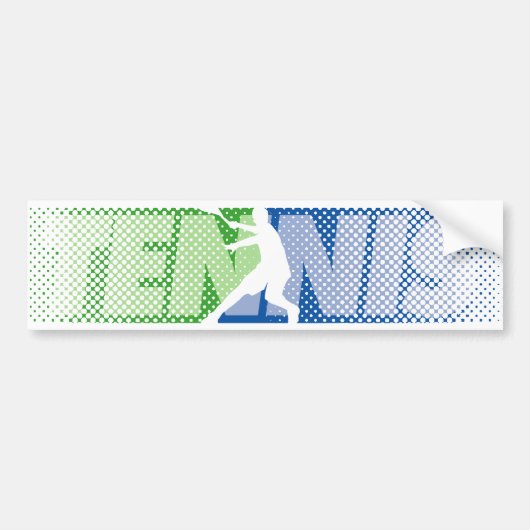 Tennis Gifts voor spelers en ventilatoren bumper s Bumpersticker (Voorkant)