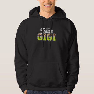 Tennis Gigi Leopard Gigi van een tennisspeler Gigi Hoodie