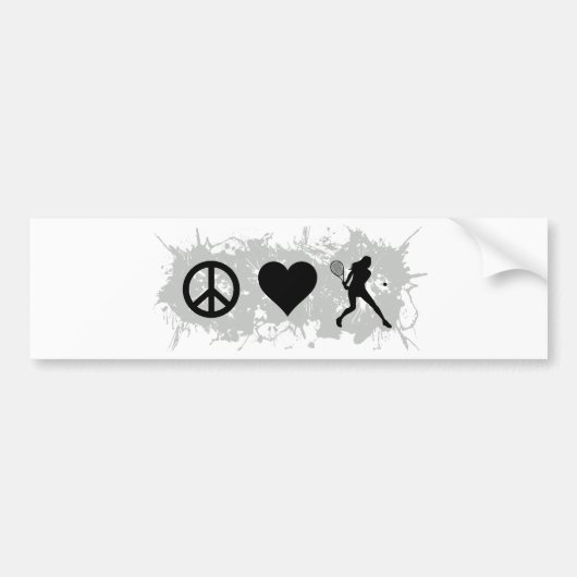 Tennis Girl 3 Bumpersticker (Voorkant)