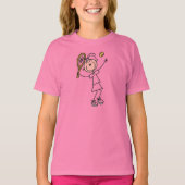 Tennis Girl Drie T-shirt (Voorkant)