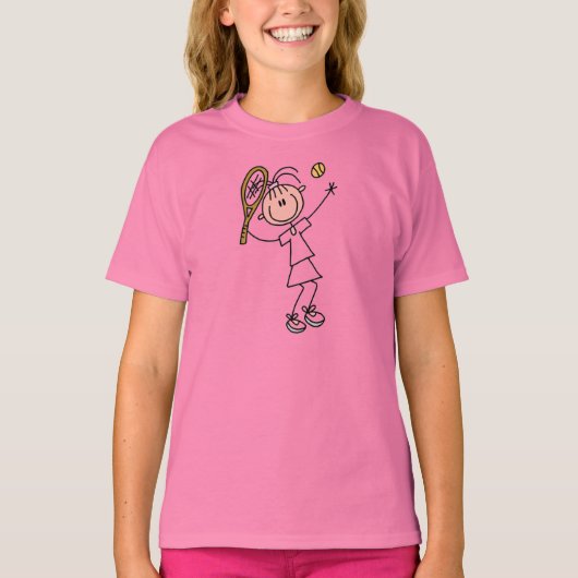 Tennis Girl Drie T-shirt (Voorkant)
