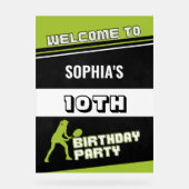 Tennis Girl Player Birthday Acryl Bord (Voorkant)