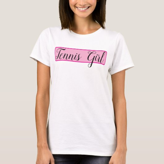 Tennis Girl T-shirt (Voorkant)