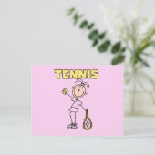 TENNIS Girl Tshirts en Gifts Briefkaart (Staand voorkant)