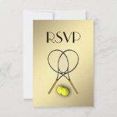 Tennis Gold RSVP met menukeuze (Achterkant)