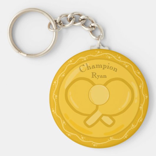 Tennis Golden Award - Medal Sleutelhanger (Voorkant)