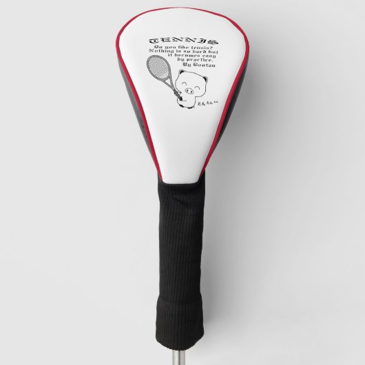 Tennis Golfheadcover (Voorkant)