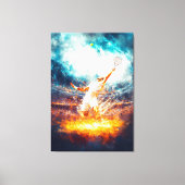 Tennis Grand Slam - Dynamische sportkunst - Kracht Canvas Afdruk (Voorkant)