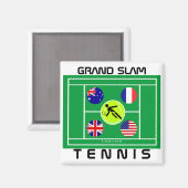 Tennis Grand Slam Magnet (Voorkant / Achterkant)