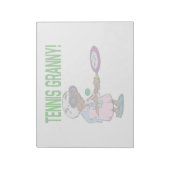 Tennis Granny Notitieblok (Linkerzijde)