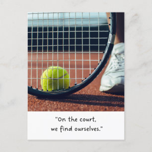 Tennis Grappig Gezegde Citaten Slogan voor Speler Briefkaart