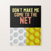 Tennis grappig gezegde quote legpuzzel (Verticaal)