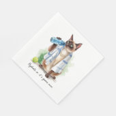 Tennis Grappig Gezegde voor kattenliefhebbers Servet (Hoek)