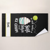 Tennis grappig gezegde voor tennisspeler badhanddoek (Badhanddoek)