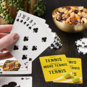 Tennis Grappige uitspraak voor speler Pokerkaarten (Insitu)