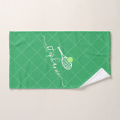 Tennis Green Persoonlijke naamsport Handdoek (Handdoek)