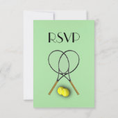 Tennis Green RSVP met menukeuze (Achterkant)