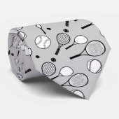 Tennis grijs, stijlvol mannen stropdas (Opgerold)