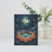 Tennis Halloween for Tennis Player with racket  Feestdagenkaart (Staand voorkant)