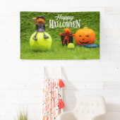 Tennis Halloween Party met spookpompoen Banner (Insitu)