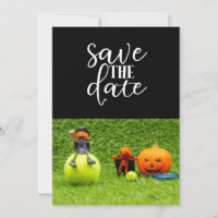 Tennis Halloween Party met tennisbal en spook
