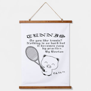 Tennis Hangend Wandkleed