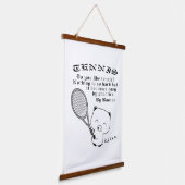 Tennis Hangend Wandkleed (Gebogen)