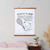 Tennis Hangend Wandkleed (Slaapkamer)