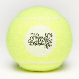 Tennis Happy 80th Birthday Tennis Balls Tennisballen