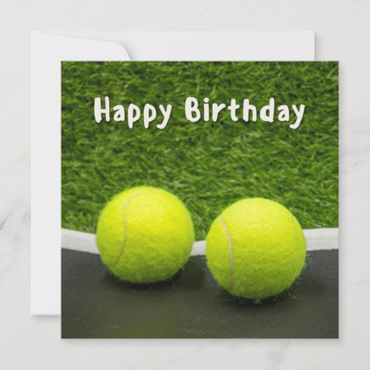 Tennis Happy Birthday (Voorkant)