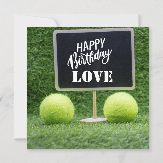 Tennis Happy Birthday Briefkaart (Voorkant)