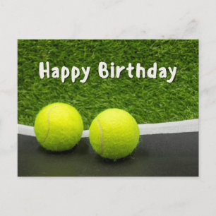 Tennis Happy Birthday Briefkaart