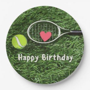 Tennis Happy Birthday Papieren Bordje