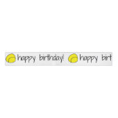 Tennis Happy Birthday Ribbon Grosgrain Lint (Voorkant)