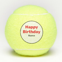 Tennis Happy Birthday Tennisballen