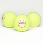 Tennis Happy Birthday Tennisballen (Multi)