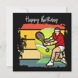 Tennis Happy Birthday voor Tennis Dad Kaart