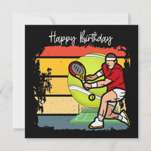 Tennis Happy Birthday voor Tennis Dad Kaart