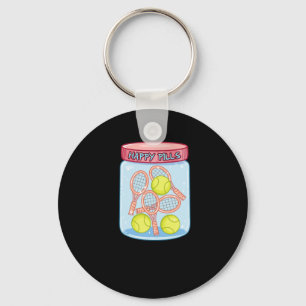 Tennis Happy Pills Sleutelhanger