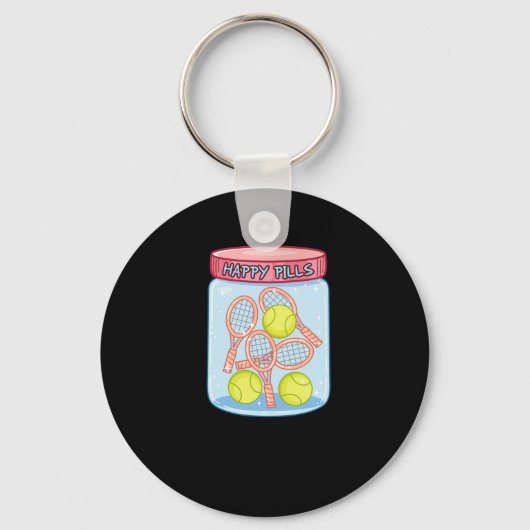 Tennis Happy Pills Sleutelhanger (Voorkant)