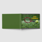 Tennis Happy Retirement op groen gras Gastenboek (Volledig)