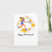Tennis Happy Retirement to Tennis Player Kaart (Voorkant)
