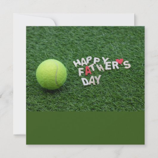 Tennis Happy Vaderdag met tennisbal Kaart (Voorkant)