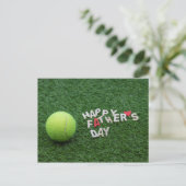 Tennis Happy Vaderdag met tennisbal Kaart (Staand voorkant)