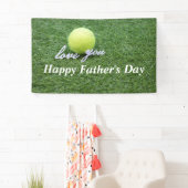 Tennis Happy Vaderdag tennisbal met liefde Spandoek (Insitu)