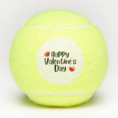 Tennis Happy Valentijnsdag met liefde voor speler Tennisballen (Voorkant)