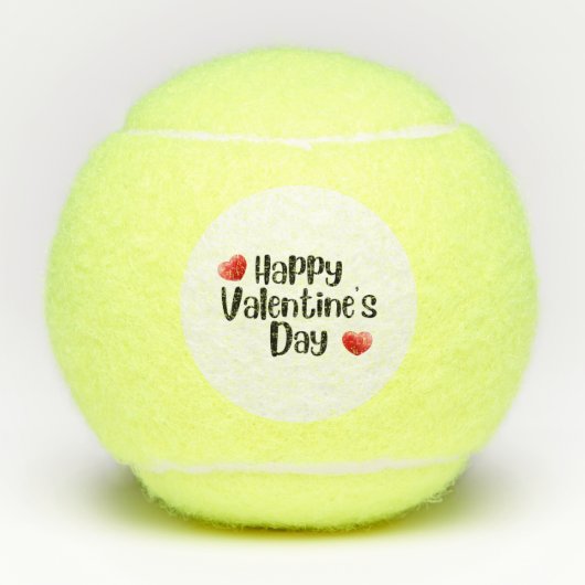 Tennis Happy Valentijnsdag met liefde voor speler Tennisballen (Voorkant)