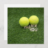 Tennis Hartelijk dank voor uw kaart op groen gras (Voorkant / Achterkant)
